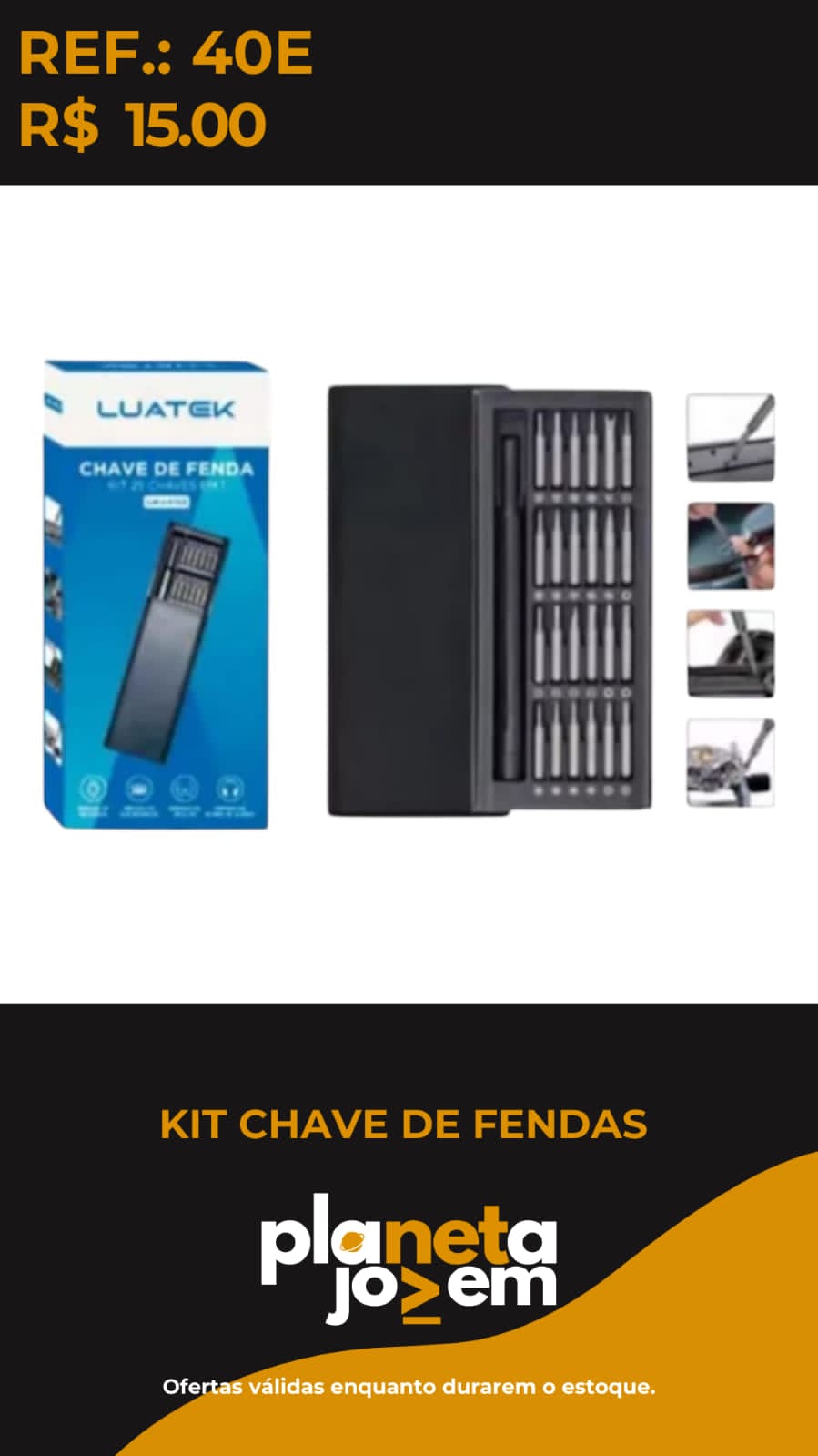 Kit Chave De Fendas